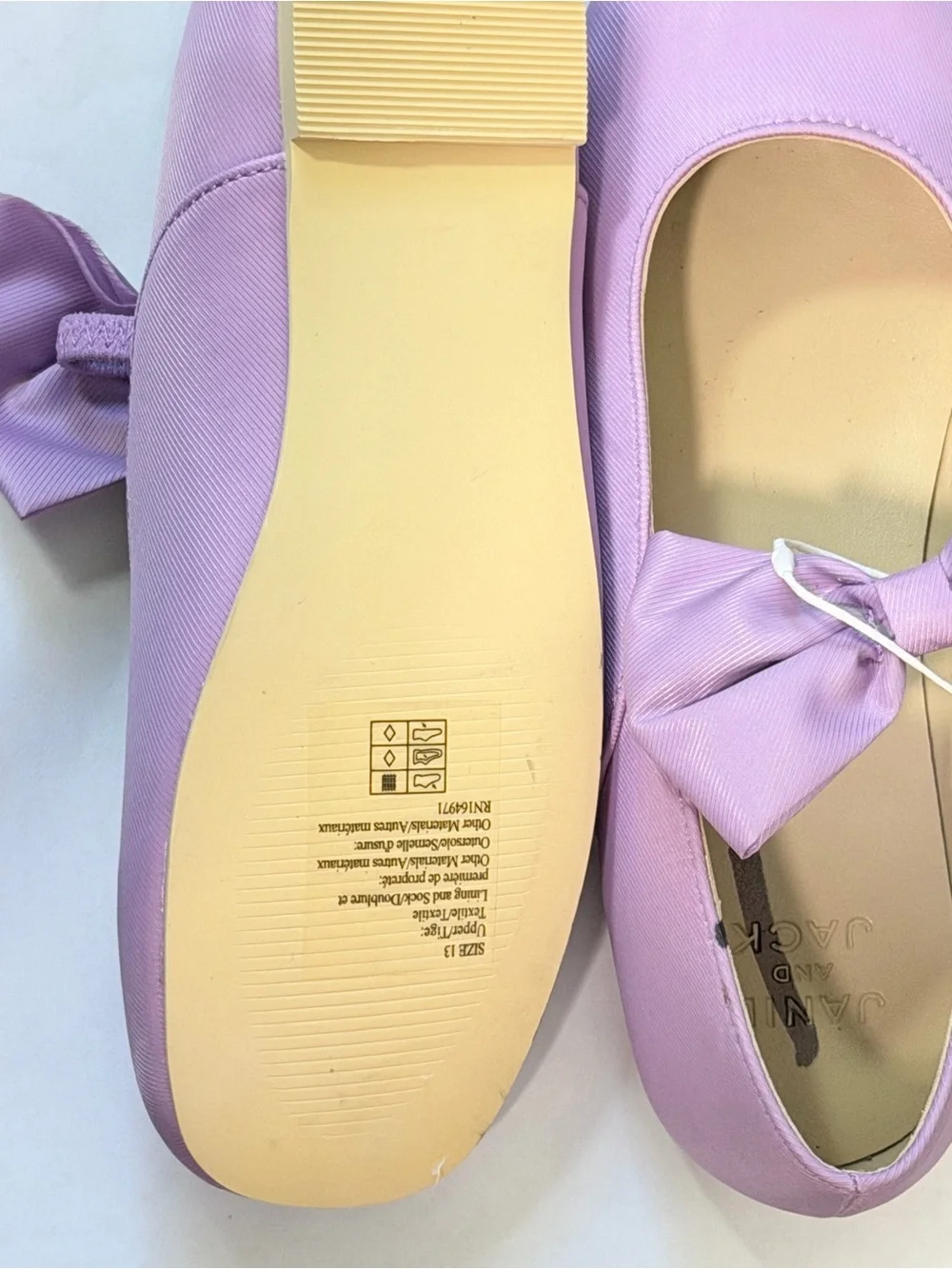 Janie and Jack Lilac Bow Ballet Flats